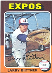 1975 Topps Mini Baseball Cards      543     Larry Biittner